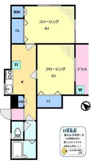 若葉ハイム【1階】の間取り