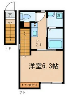 プラージュ王子神谷【2階】の間取り
