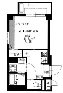 bCASA町田SQUARE【4階】の間取り