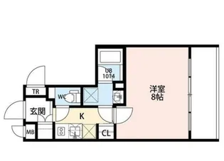 東京都江東区冬木【マンション】の間取り