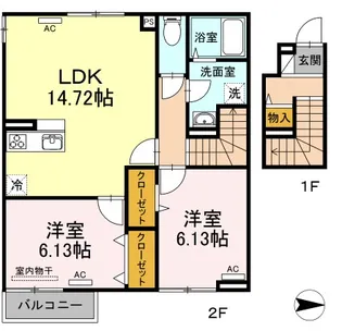 東京都練馬区桜台5【アパート】の間取り