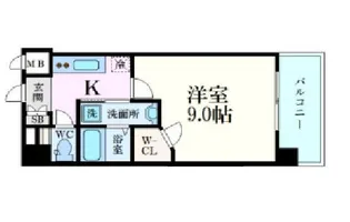 エイトバレー横川リバーフロント【6階】の間取り