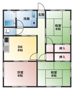 静岡県袋井市豊沢【一戸建】の間取り