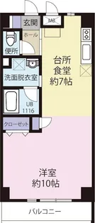 NO SIDE TSUNASHIMA ノーサイド綱島【1階】の間取り