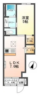 ウィステリアI【1階】の間取り