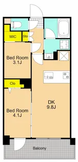 ZOOM下丸子【1階】の間取り