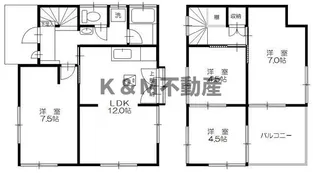 千葉県松戸市大金平4【一戸建】の間取り