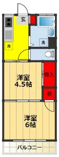 埼玉県戸田市中町1【マンション】の間取り