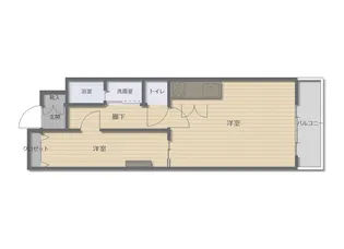 ヴィオラ・三条小川【5階】の間取り
