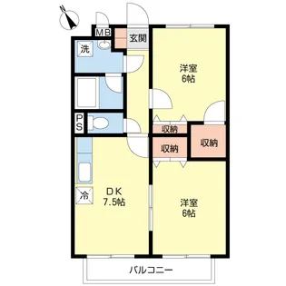 フローレンス美郷参番館【2階】の間取り