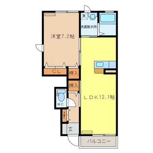 スピカA・B【1階】の間取り