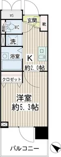 ネオマイム鶴見中央ゼクス【2階】の間取り