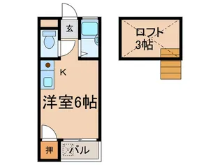 セイントヴィラドーム前2【1階】の間取り