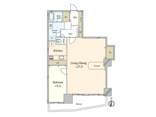 ザ・シーン城北アストロタワー【31階】の間取り