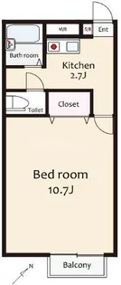 アムール江戸川台【2階】の間取り