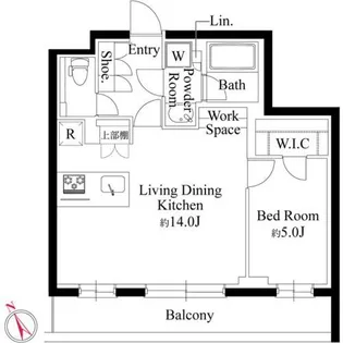 ラヴィエール千駄ヶ谷プレミアムレジデンス【2階】の間取り