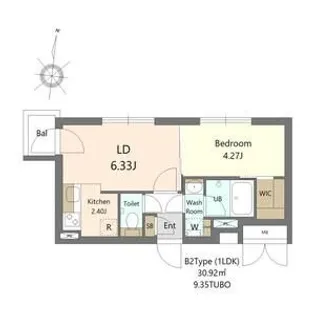 北海道札幌市中央区南五条西17【マンション】の間取り