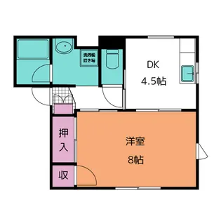 アーバン・ドエル鈴木【1階】の間取り
