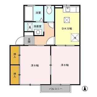 ソレーユ・マキ【1階】の間取り