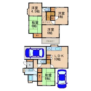 埼玉県熊谷市久保島【一戸建】の間取り