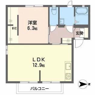 プレヴ ナンス A【2階】の間取り
