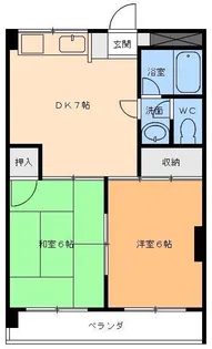 リッチフィールド古川西【3階】の間取り