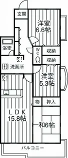 パティオタワー大宮【7階】の間取り