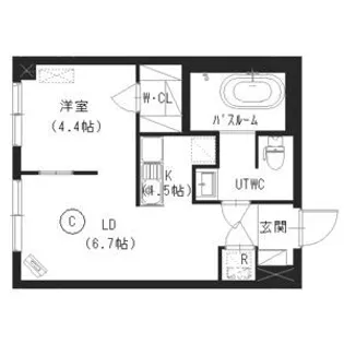 D×Apartment N3E6 (N3E6C棟)【3階】の間取り