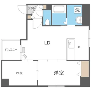 円山シャトー桂和医大前【9階】の間取り