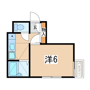 福島県郡山市赤木町【アパート】の間取り