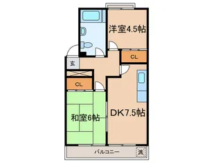 一杉マンション【3階】の間取り