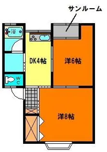 アーバンティK’N【1階】の間取り