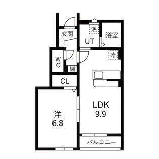アルバトロス吉岡【1階】の間取り