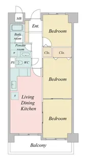 千葉県市川市南行徳1【マンション】の間取り