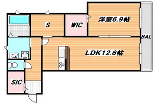 千葉県市川市香取2【アパート】の間取り