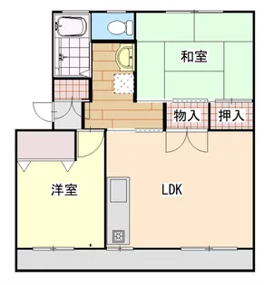 清見台コーポ【2階】の間取り