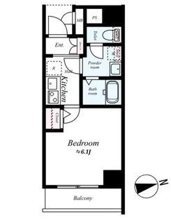 Risingplace大森【8階】の間取り