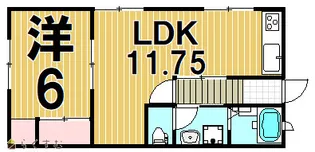 メゾンリゾート ペット可【2階】の間取り