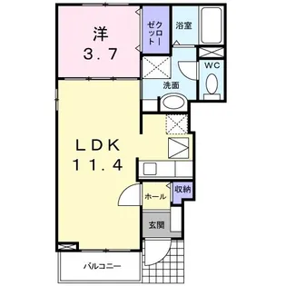 セレッソ【1階】の間取り