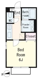 シェ・フルール【2階】の間取り
