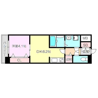 スプランディッド新大阪イースト【3階】の間取り