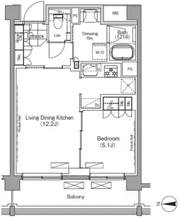 東京都渋谷区大山町【マンション】の間取り