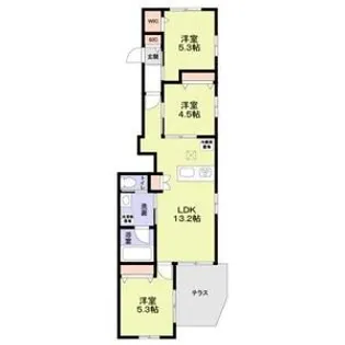 フルール池上【1階】の間取り