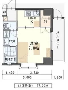 しゃとれ新寺【4階】の間取り