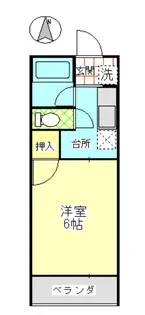 南葉ハイツ【1階】の間取り