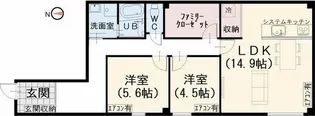 コンフォート長良【1階】の間取り