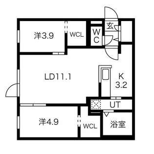 MONOLITH【2階】の間取り