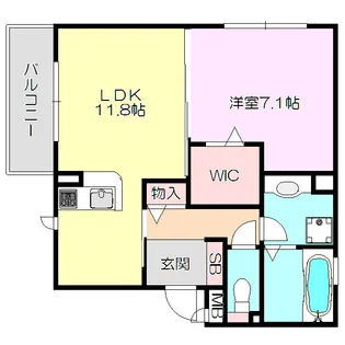 セントラルヴィレッジ B棟【1階】の間取り