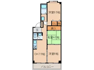 アネックス武庫之荘【2階】の間取り