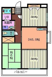 プリムローズ若海【3階】の間取り